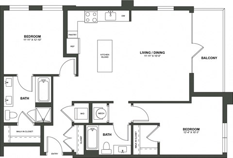 a floor plan of a home